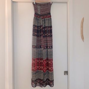 Strapless maxi dress